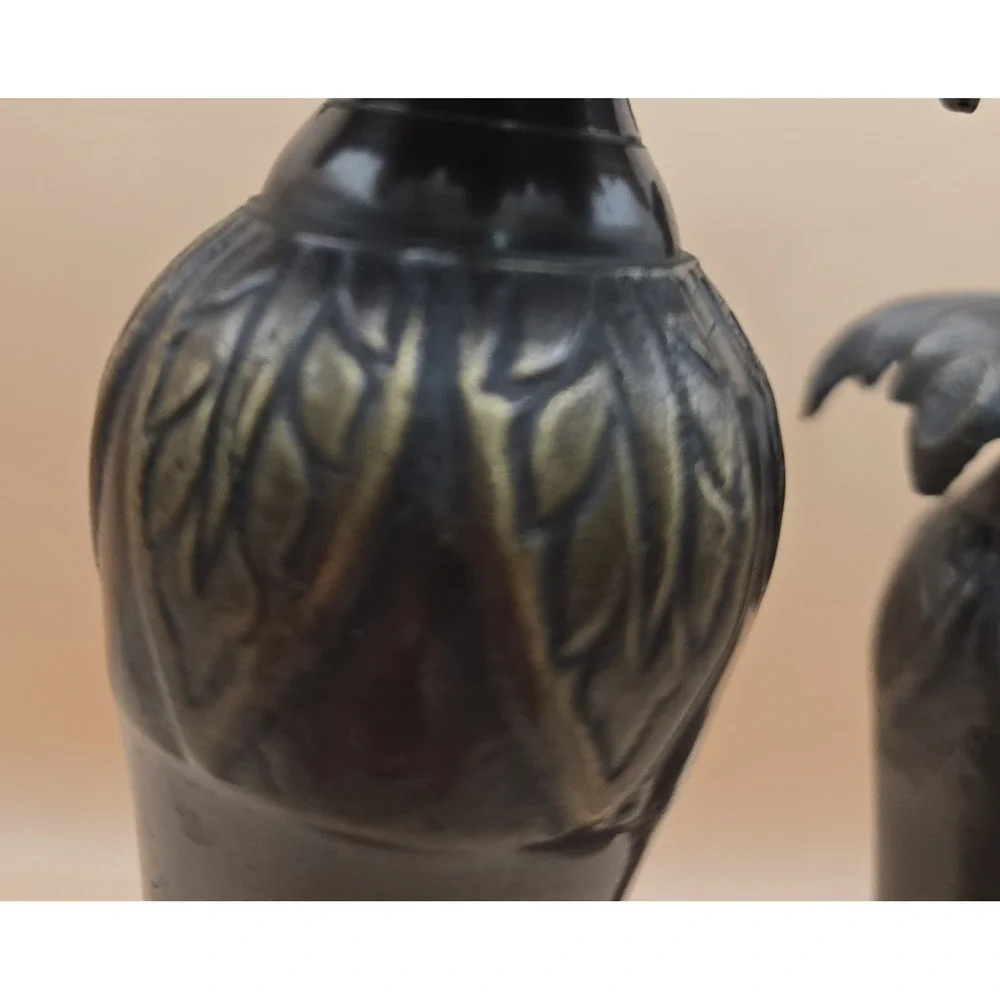Brass Palm Candel Holders Two Sizes‎